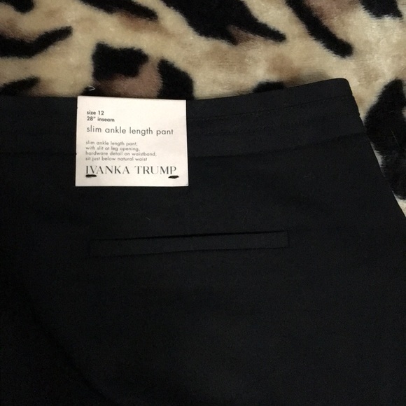 NWT Ivanka Trump slim ankle length pants size 12 - Picture 6 of 7